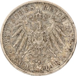 German states. Bavaria. Otto I. 5 Mark. 1898 D. Prachtig -.