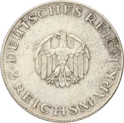 Germany. Weimar republic. 3 Mark - Lessing. 1929 A. VF +.