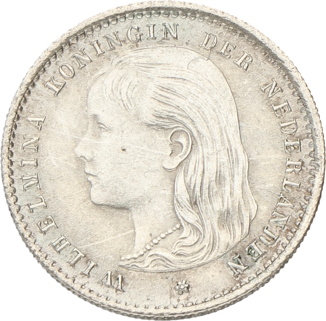 10 Cent. Wilhelmina. 1893. Prachtig +.