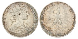 German states. Frankfurt. Thaler. 1860. VF +.