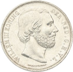 2½ Gulden. Willem III. 1869. Prachtig +.