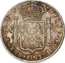 Bolivia. Carlos IV. 8 Reales. 1808 PI. VF +.