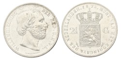 2½ Gulden. Willem III. 1872. Prachtig / UNC.