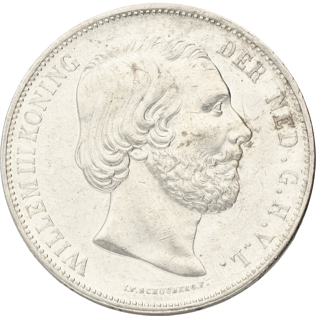 2½ Gulden. Willem III. 1872. Prachtig / UNC.