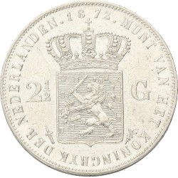 2½ Gulden. Willem III. 1872. Prachtig / UNC.