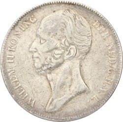 2½ Gulden. Willem II. 1841. Zeer Fraai +.
