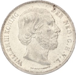 2½ Gulden. Willem III. 1870. Prachtig +.