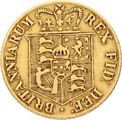 Great Britain. George III. ½ Sovereign. 1817. VF -.