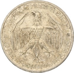 Germany. Weimar. 3 Mark - Unification of Waldeck & Prussia. 1929 A. XF.