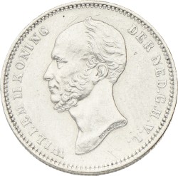 25 Cents. Willem II. 1849. UNC -.