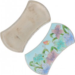 Cloisonné doosje zilver.