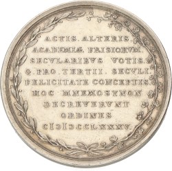 Nederland. Franeker. 1785. 200-jarig bestaan Hogeschool.