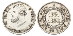 Brazil. Empire. 1852. Rio de la Plata Naval Campaign in Silver.