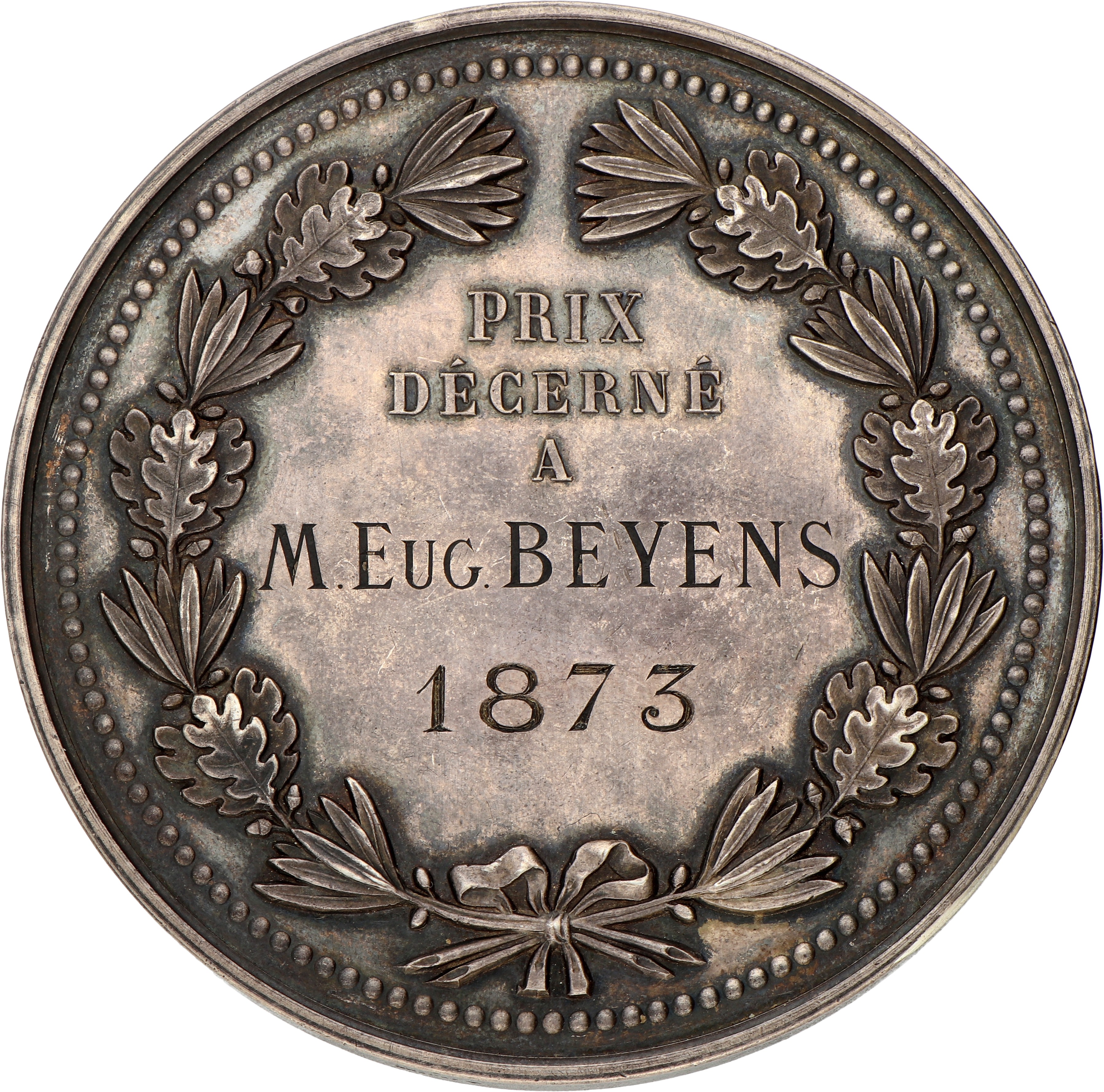 France. Sainte Barbe Rollin. 1873. Price medal of the association of the alumni of Sainte-Barbe Rollin.
