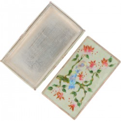 Cloisonné doosje zilver.