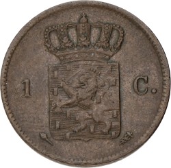 1 Cent. Willem I. 1821. Zeer Fraai.