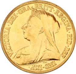 Great Britain. Victoria. 5 Pound. 1893. VF +.