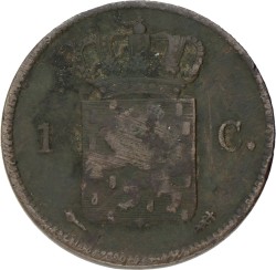 1 Cent. Willem I. 1830. Zeer Fraai -.