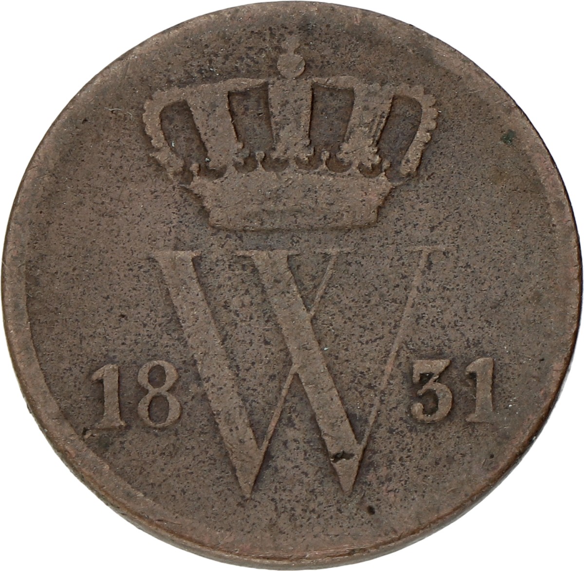 1 Cent. Willem I. 1831. Fraai +.