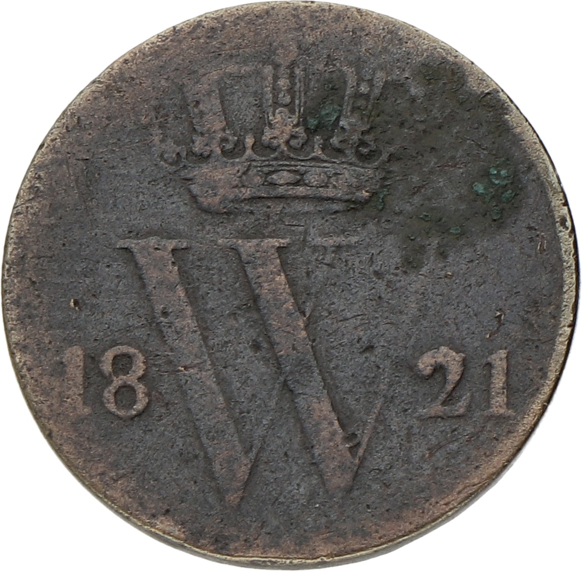 ½ Cent. Willem I. 1821 U. Fraai.