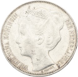 2½ Gulden. Wilhelmina. 1898 Met punt. Zeer Fraai +.