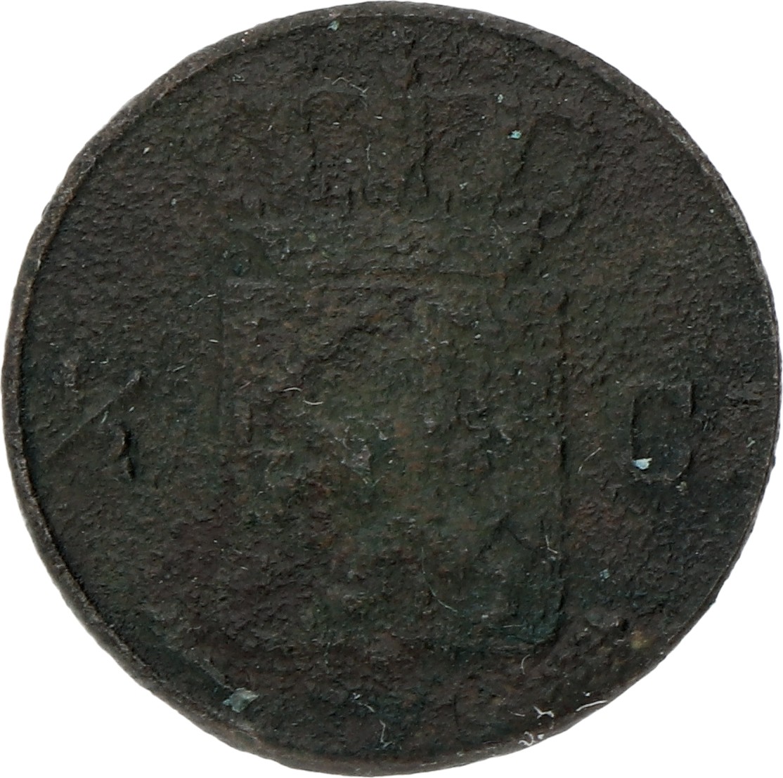 ½ Cent. Willem I. 1824. Fraai.