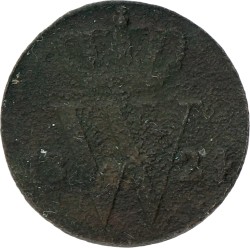 ½ Cent. Willem I. 1824. Fraai.