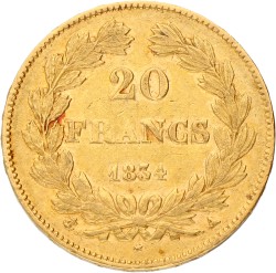 France. Second kingdom. Louis Philippe I. 20 Francs. 1853 A. VF / XF.