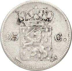 25 Cent. Willem I. 1826 U. Zeer Fraai.