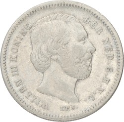 25 Cent. Willem III. 1890 Zonder punt. Zeer Fraai -.