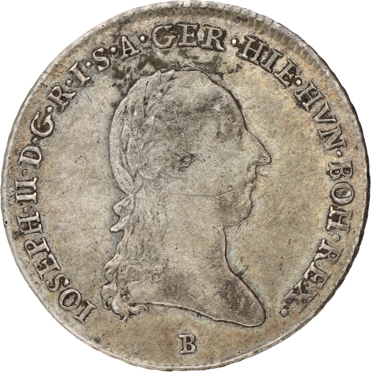 Austria. Empire. Kremnitz. Joseph II. ¼ Kronenthaler. 1789 B. VF / XF.