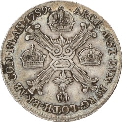 Austria. Empire. Kremnitz. Joseph II. ¼ Kronenthaler. 1789 B. VF / XF.