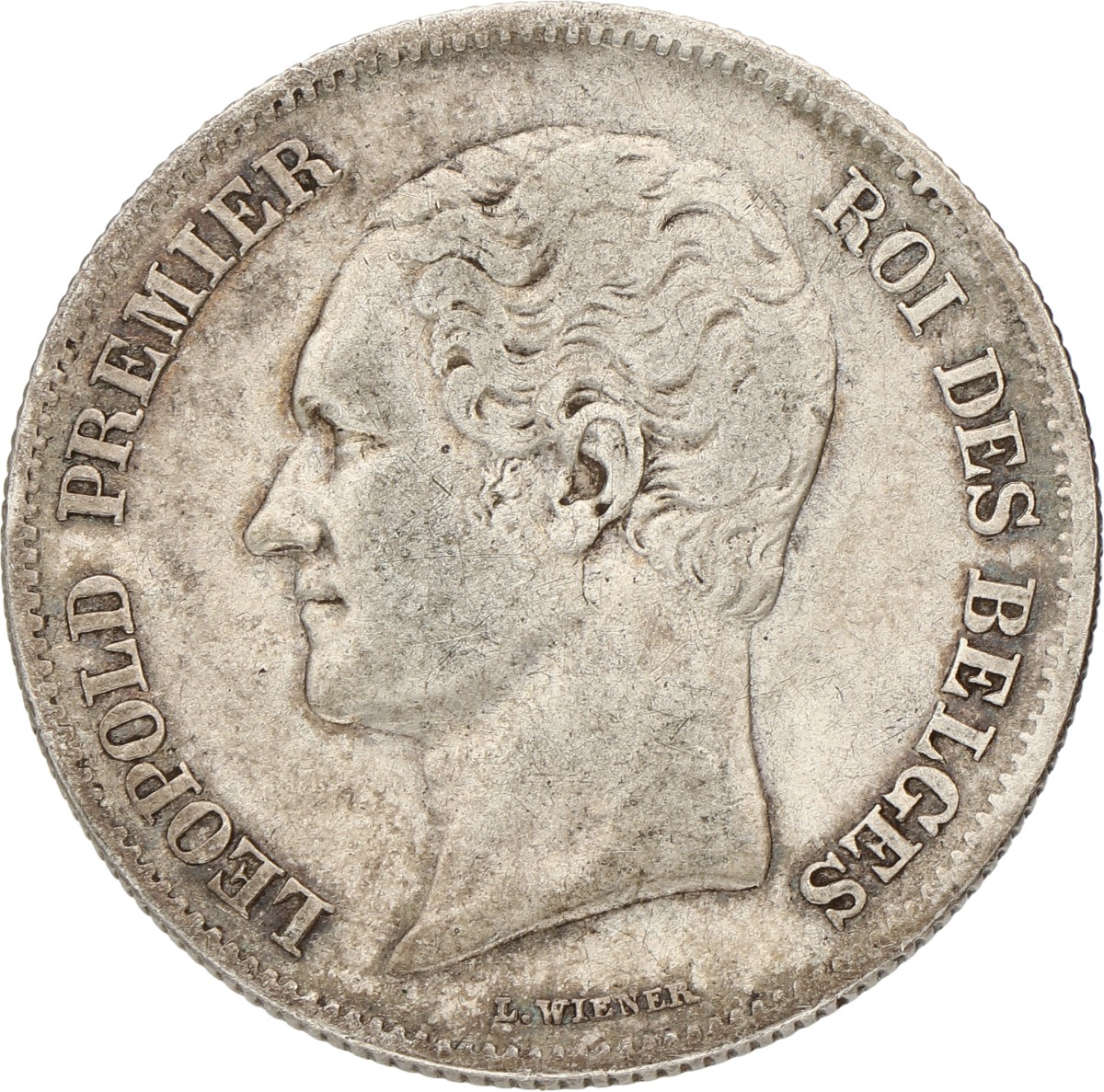 Belgium. Leopold I. 2½ Francs - Small head. 1849. VF +.