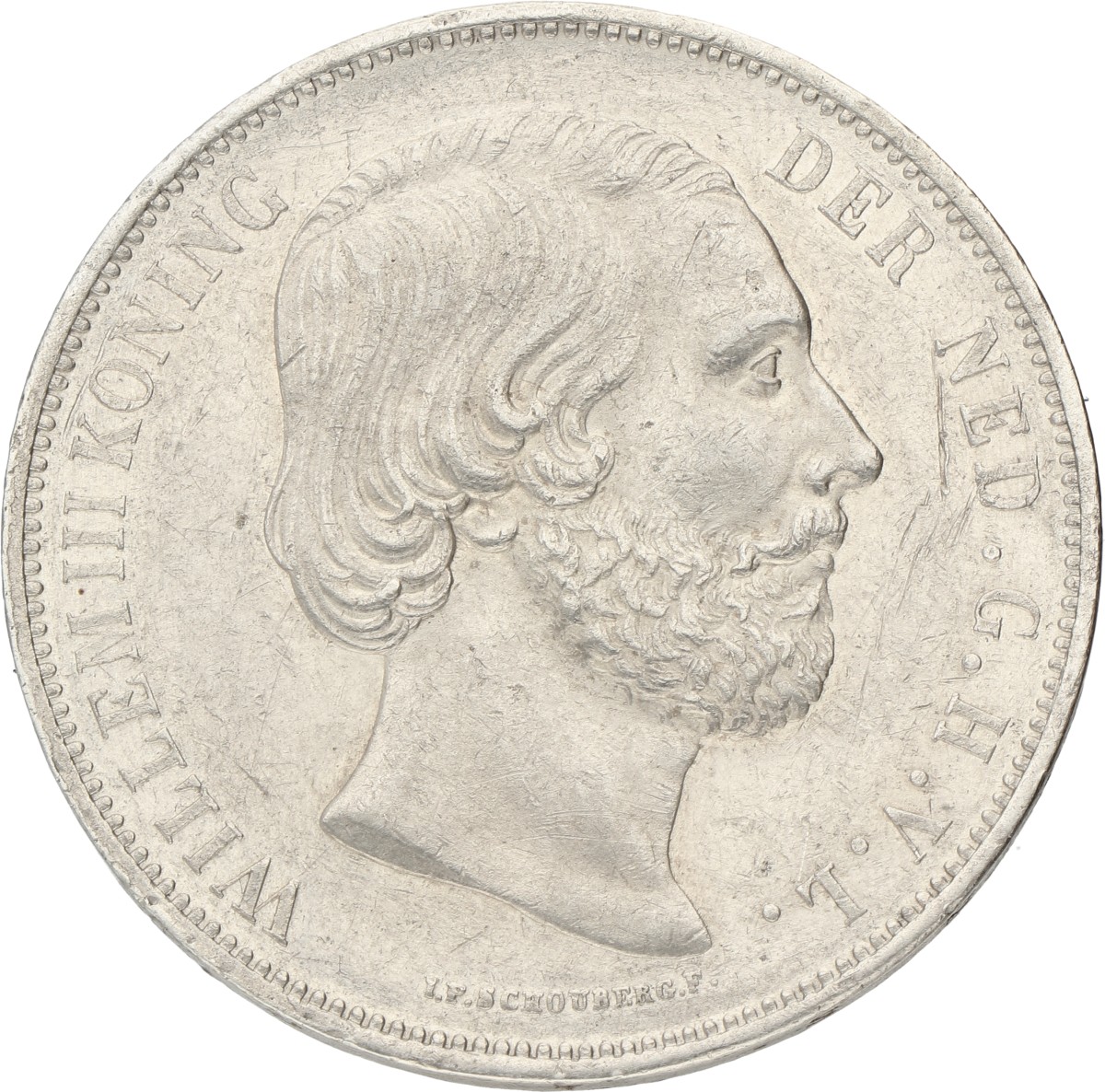 2½ Gulden. Willem III. 1872. Prachtig.