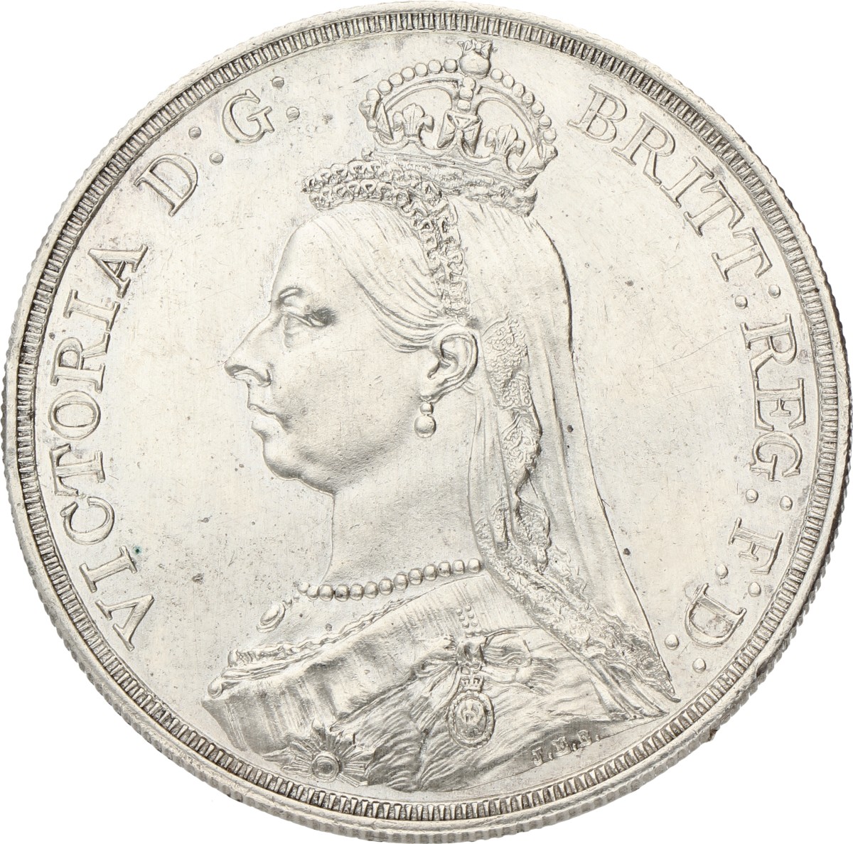 Great Britain. Victoria. Crown. 1887. AU.