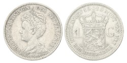 1 Gulden. Wilhelmina. 1915. Prachtig -.