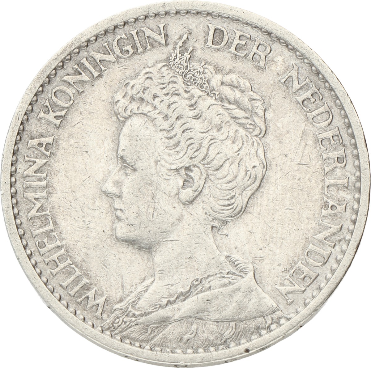 1 Gulden. Wilhelmina. 1915. Prachtig -.