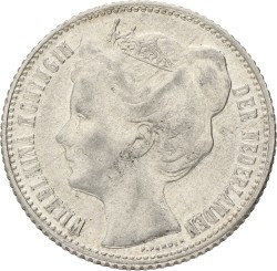 ½ Gulden. Wilhelmina. 1909. Prachtig / UNC.