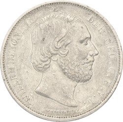 2½ Gulden. Willem III. 1868. Zeer Fraai / Prachtig.