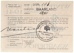 Nederland. 1 Gulden. Waardebon. Type 1940/1941. - Prachtig.