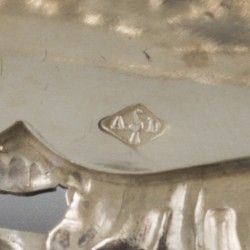 Broodklem, Alphonse Debain, Parijs circa 1890, zilver.