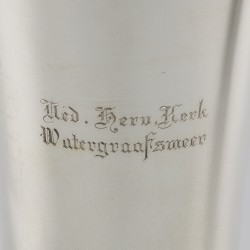 2-delige set Avondmaalbekers zilver.
