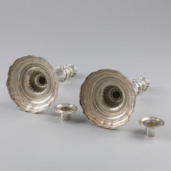 Lodewijk XIV kandelaars (2), Parijs 1751-1752, zilver.