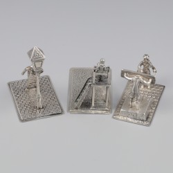 3-delig lot miniaturen zilver.