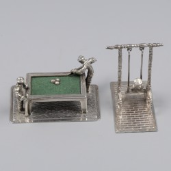 2-delig lot miniaturen zilver.