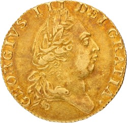 Great Britain. George III. 'Spade' Guinea. 1787. VF +.