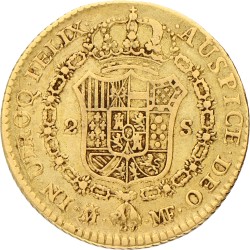 Spain. Madrid. Carlos IV. 2 Escudo. 1790. VF.