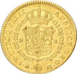 Spain. Madrid. Carlos III. 2 Escudo. 1775 PJ. VF / XF.