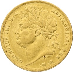 Great Britain. George IV. Sovereign. 1821. VF.