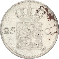 25 Cent. Willem I. 1825 U. Zeer Fraai / Prachtig.